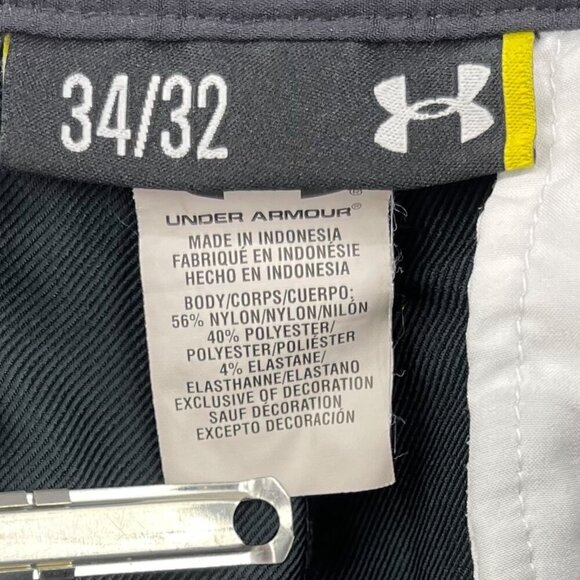 Under Armour Match 34x32 Golf Pants Storm Stretch Navy Mens UA 1236337 - Picture 8 of 10